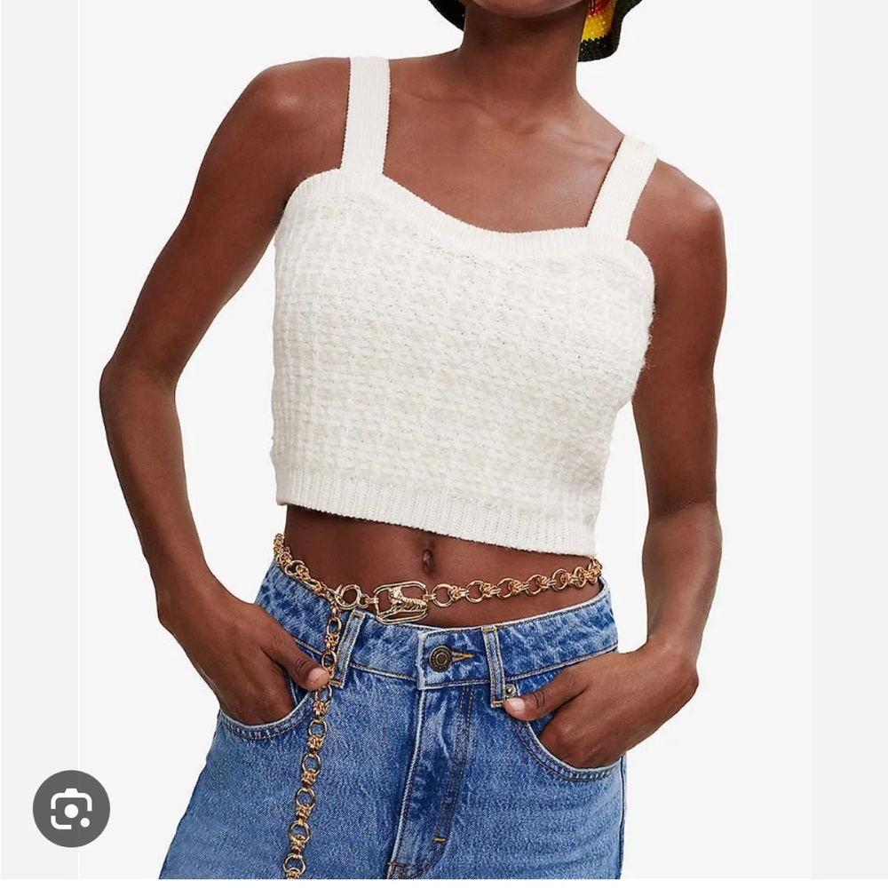Missa Knit Tweed Tank Top